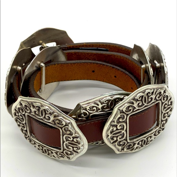Brighton Accessories - Vintage 1994 Brighton Concho Belt large